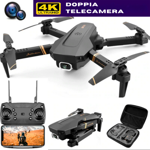 FlyDrone™ - Drone con telecamera Full HD 4K +1 batterie e custodia gratuita